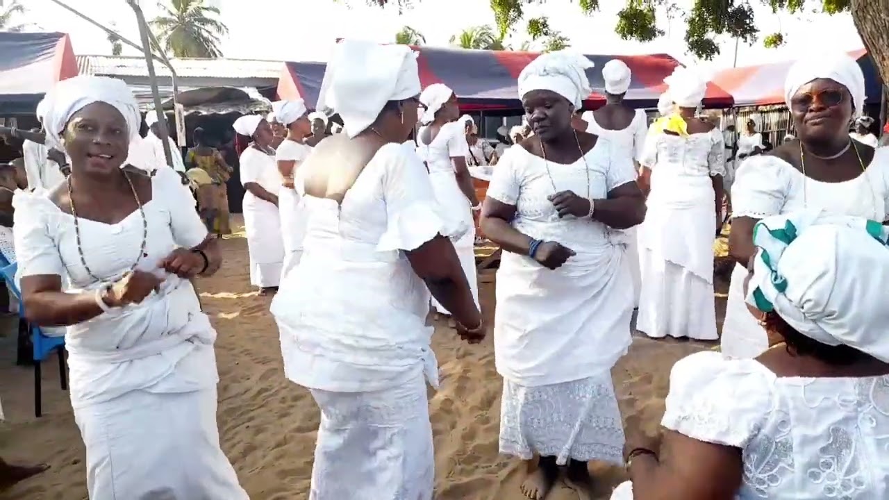 The Afa Society of Anyanui - Keta Area Performing Funeral Rites for a Departed Member