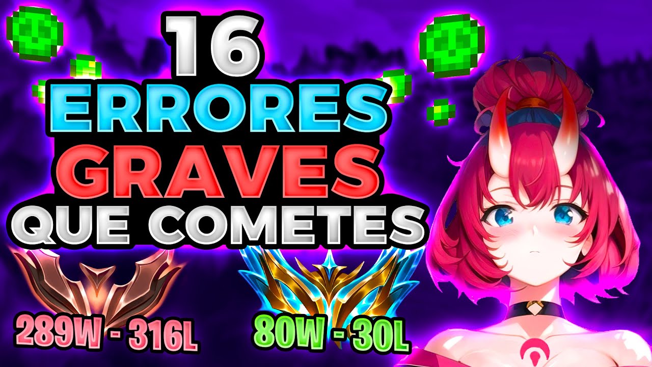 16 ERRORES GRAVES que cometen los novatos en LOL⚠️