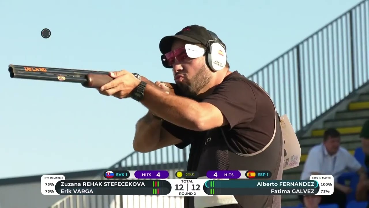 Alberto Fernández y Fátima Gálvez agigantan su leyenda: Plata en Mixtos de Trap en el Europeo