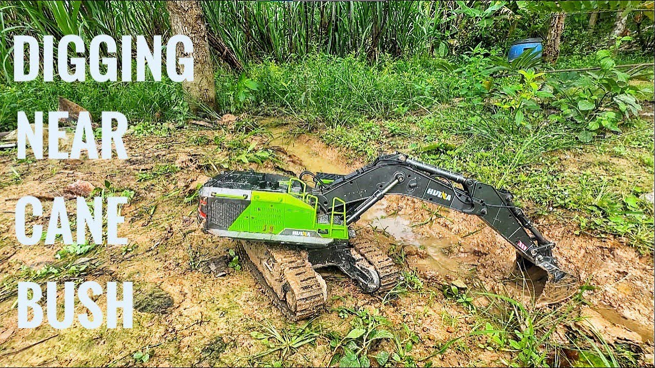 RC Excavator Work near Cane Bush with ASMR | RC Truck Lab