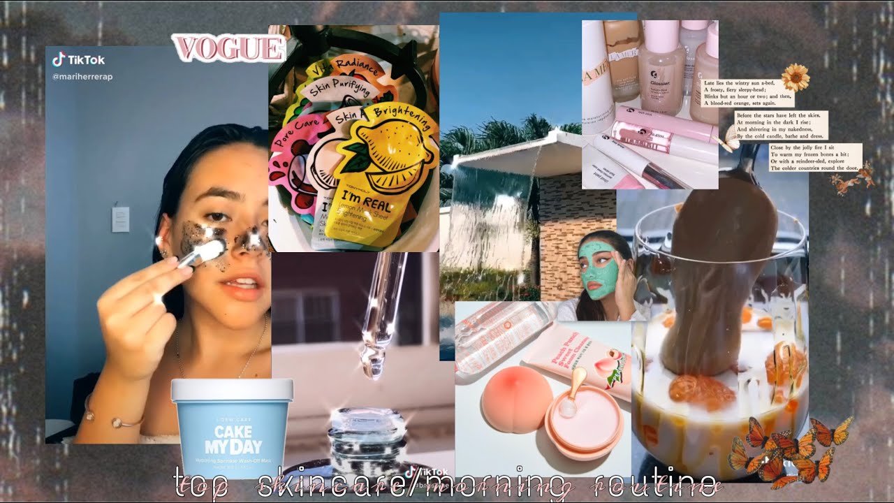 top AESTHETIC SKINCARE/MORNING routine TIKTOK compilation 🦋「part 3」