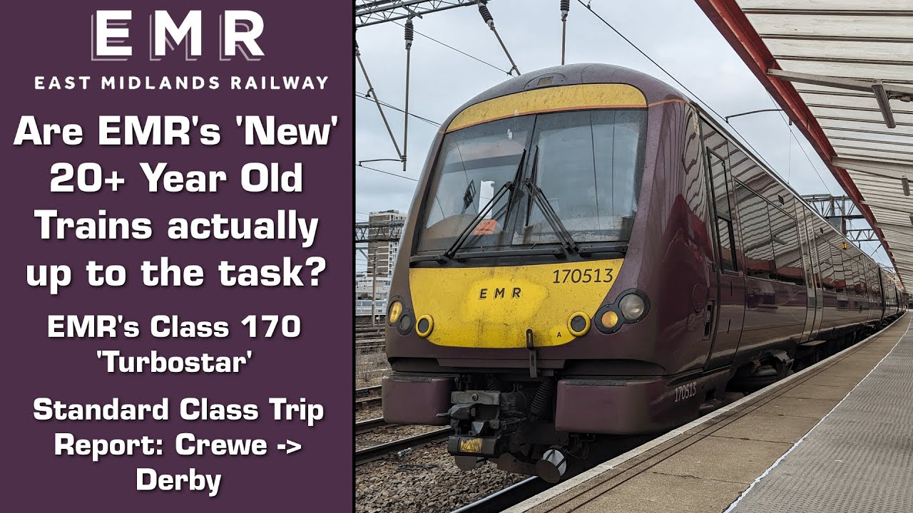 Are EMR's 20+ Year Old 'New' Trains any good? A Look At The Class 170 Turbostar!