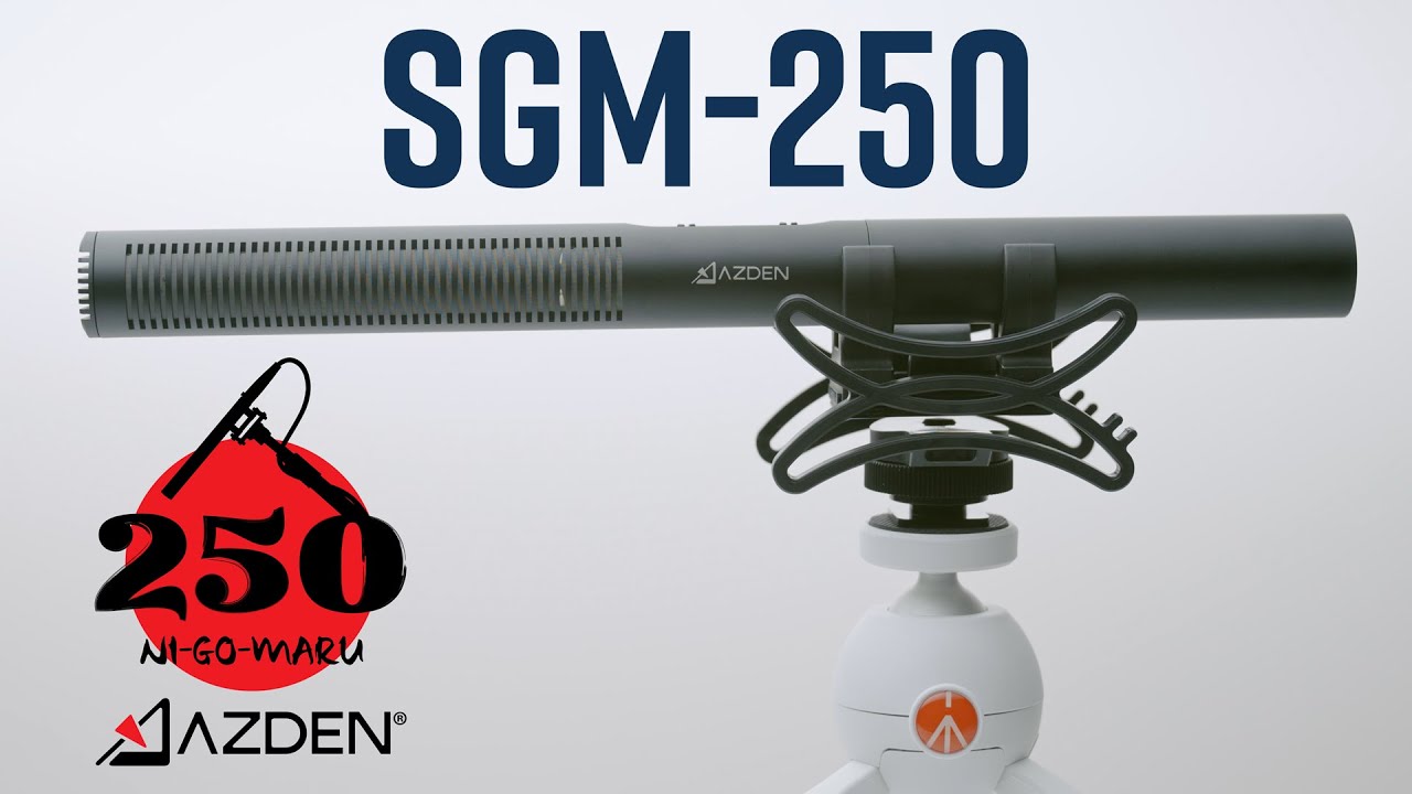Azden SGM-250 Professional Dual-Powered Shotgun Microphone