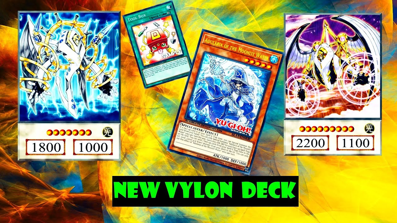 (YGOPRO)Vylon deck 2022,Adularia of the Moonlit Water,Tool Box,Vylon Sigma