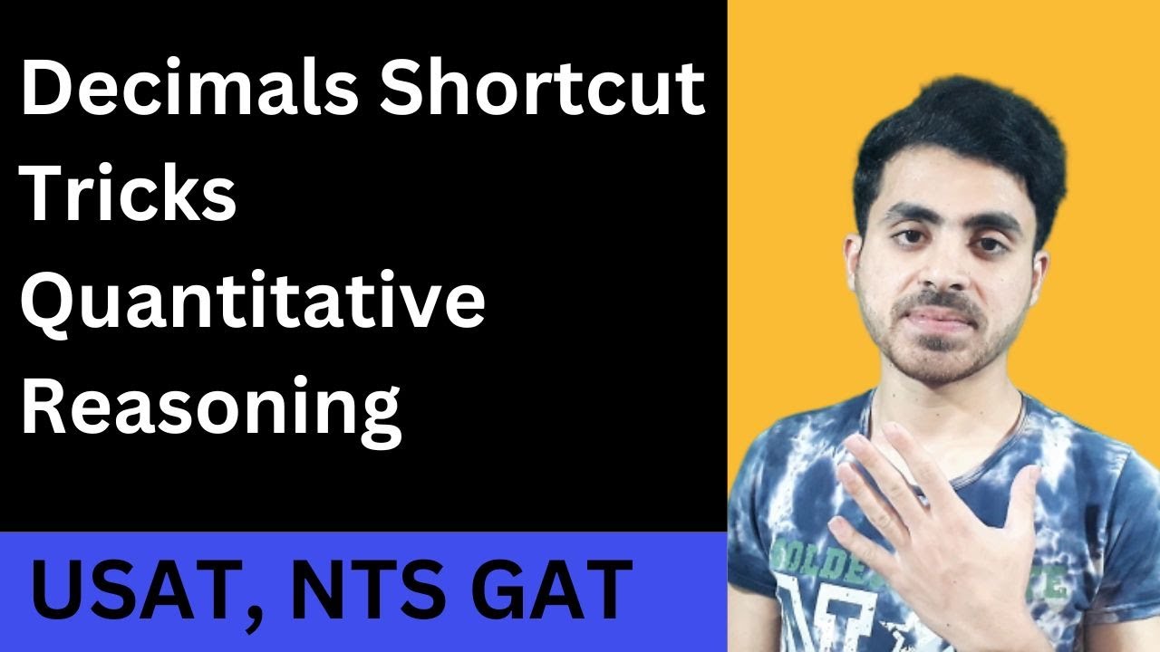 Decimal Numbers Short Trick Multiplication Division - Quantitative Reasoning NTS GAT, USAT, NAT, HAT
