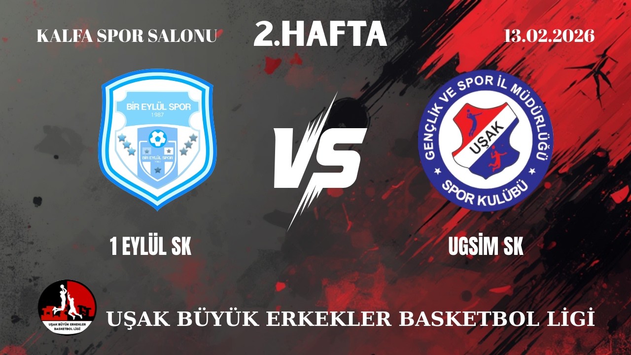 1 EYLÜL SK VS UŞAK GENÇLİK SPOR İL MÜDÜRLÜĞÜ