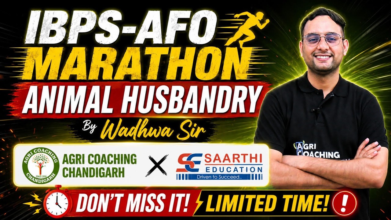 IBPS AFO MARATHON !! Animal Husbandary by Deepak Wadhawa Sir !!