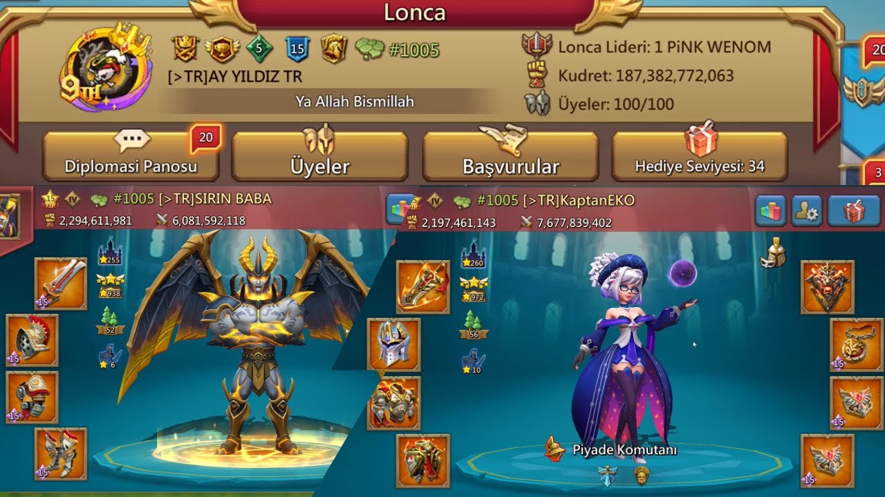 TR’nin En Güçlü Loncalarından Biri! Kaptan Eko & Şirin Baba | Kaos Arenası – Lords Mobile