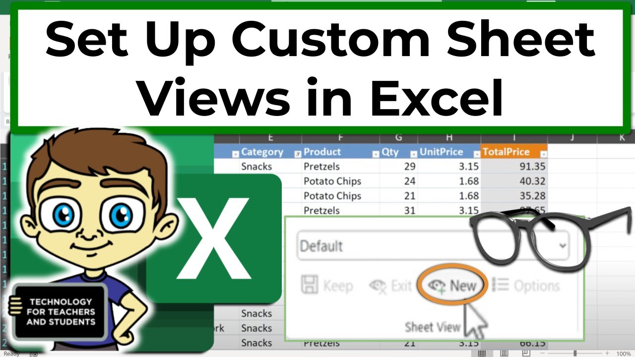 Set Up Custom Sheet Views in Excel