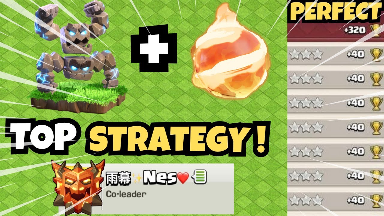 +320 🔥 Meteor Golem with FB ! Easiest  Attack Strategy At TH18 in ‎⁨@ClashOfClans⁩ With Army Link