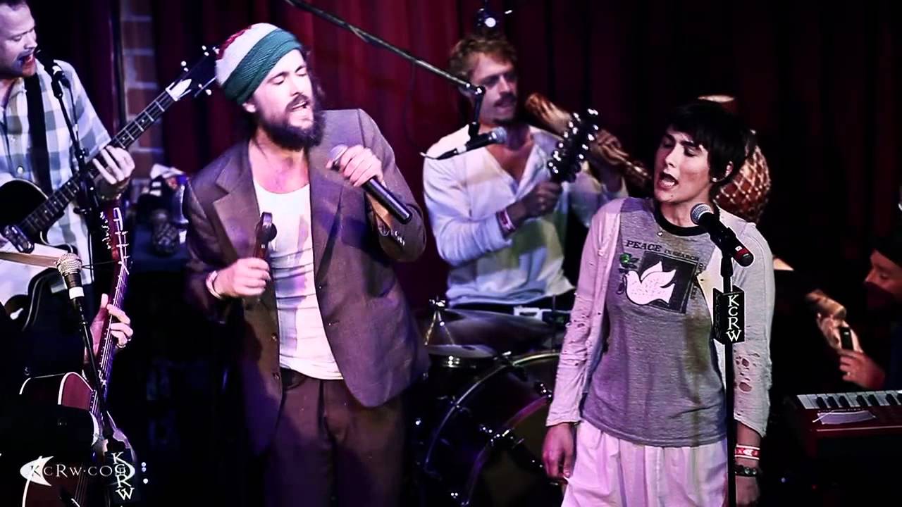 Edward Sharpe performing 