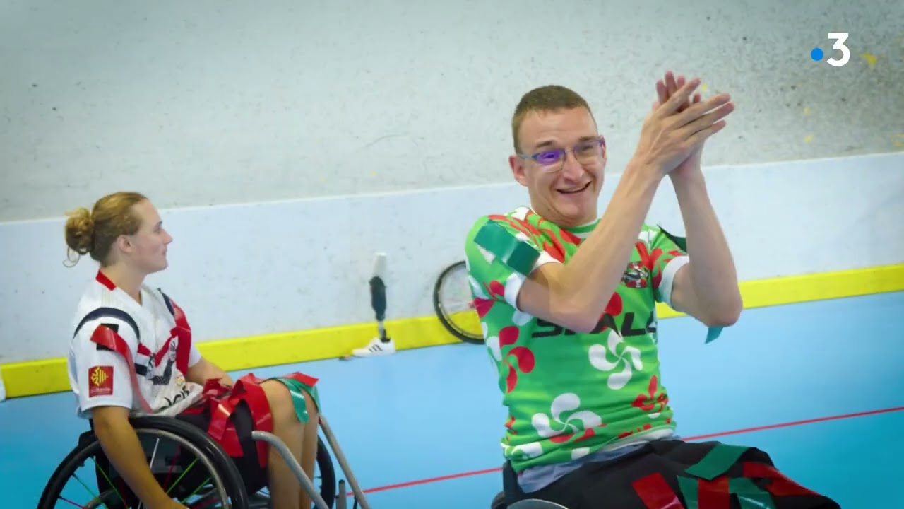 Handisport GO :  entraînement de rugby fauteuil