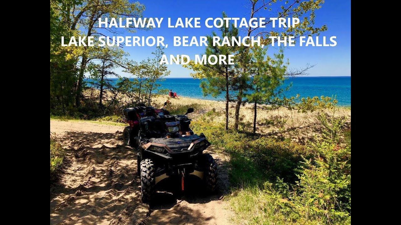 Michigan's Upper Peninsula ATV Riding staying at Half Way Lake Cottages.  Fun Adventure Trip
