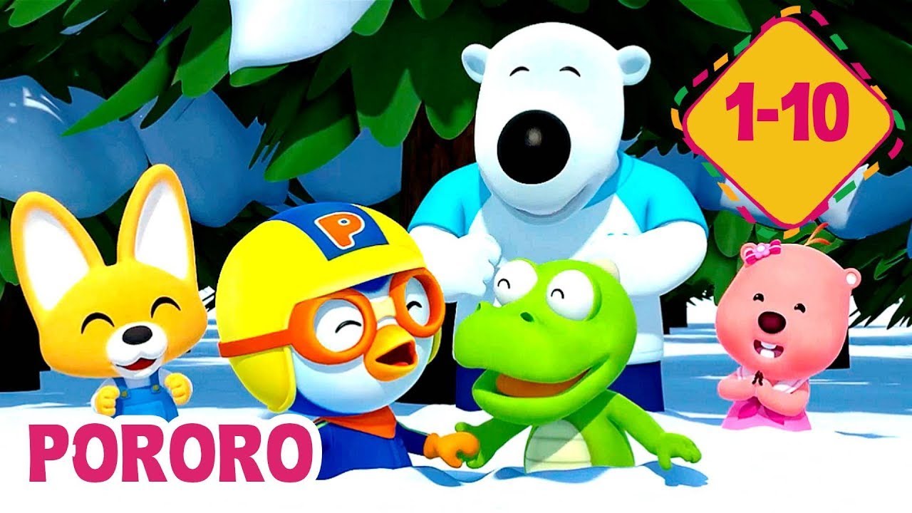 Pororo - Episodios 1-10 - Compilación 🐧  | Súper Toons TV - Peques