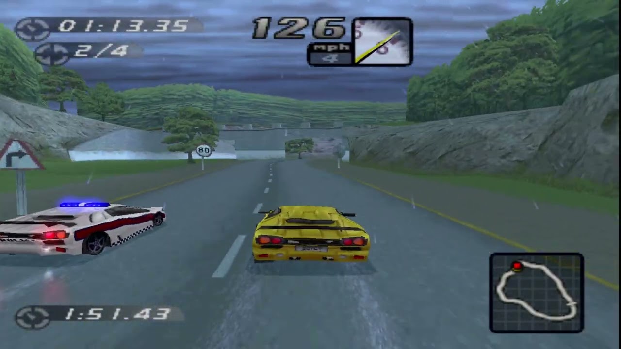 Let's Play Need For Speed High Stakes (PS1 Revisited) - Celtic Ruins - Hot Pursuit - Diablo SV