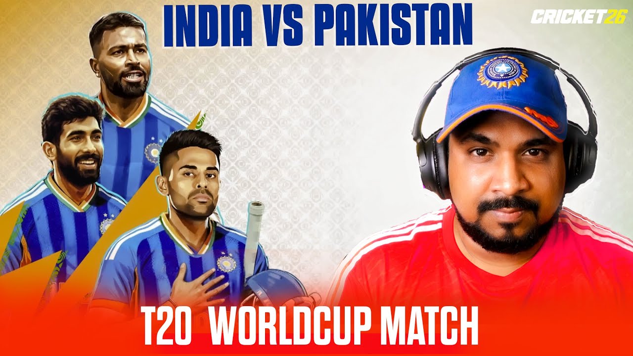 India vs Pakistan T20 World cup Match  |  Cricket 26 Gameplay
