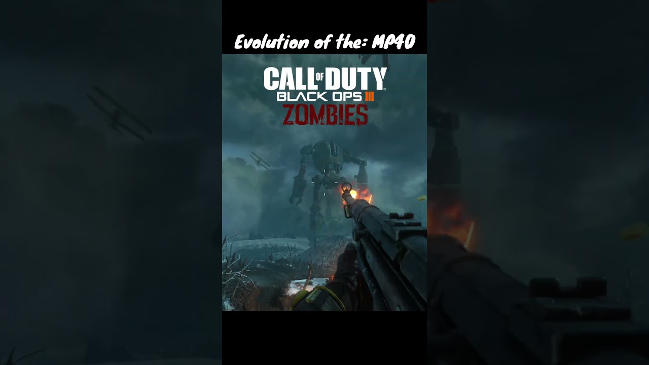 Evolution of the MP40 in Call of Duty Zombies | #shortsfeed #gaming #codzombies