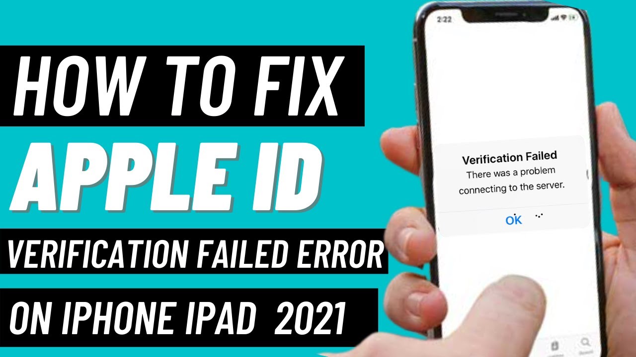 How To Fix Apple iD Sign In ( VERIFICATION FAILED ERROR  ) On iPhone iPad iPod ✔New 2021 Method✔