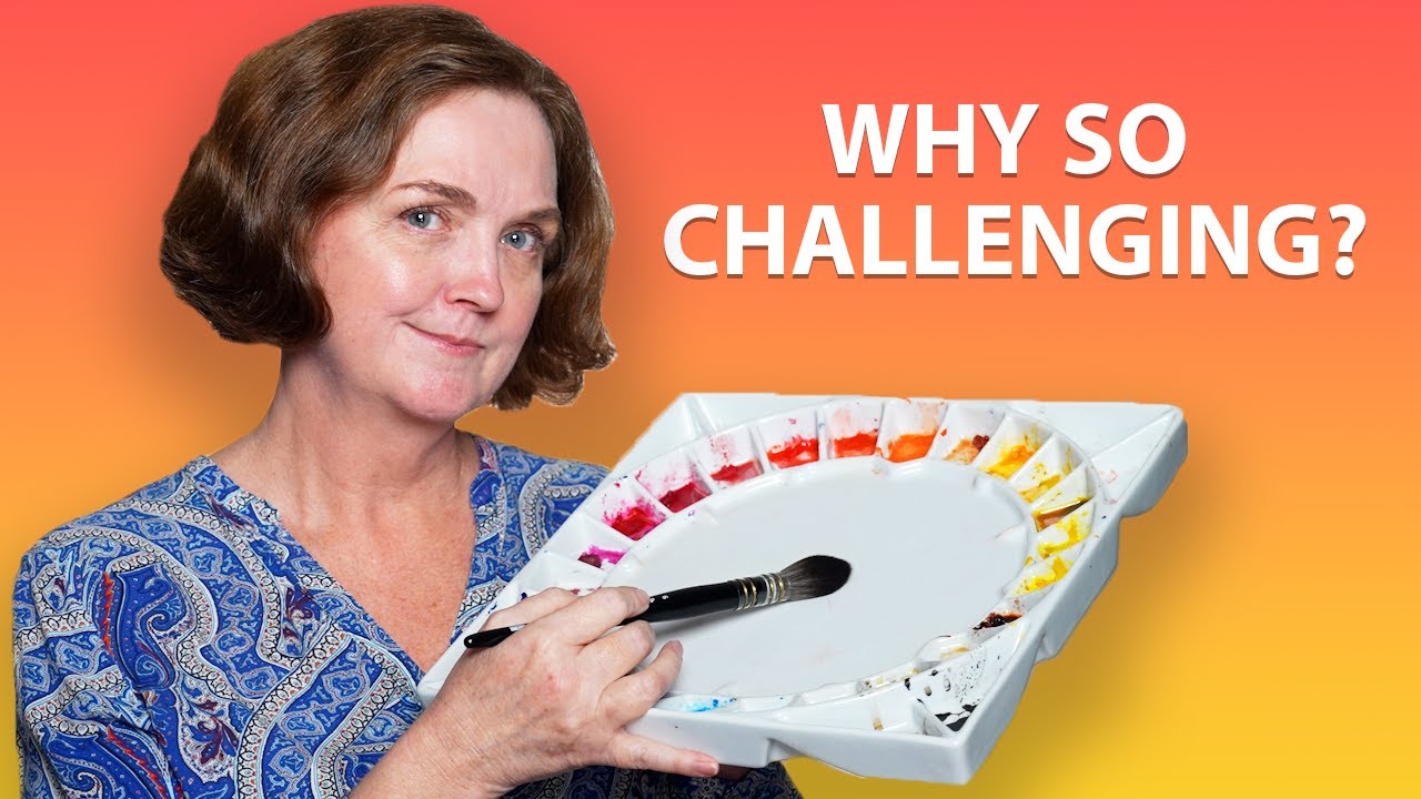 Why is painting in watercolor so challenging?