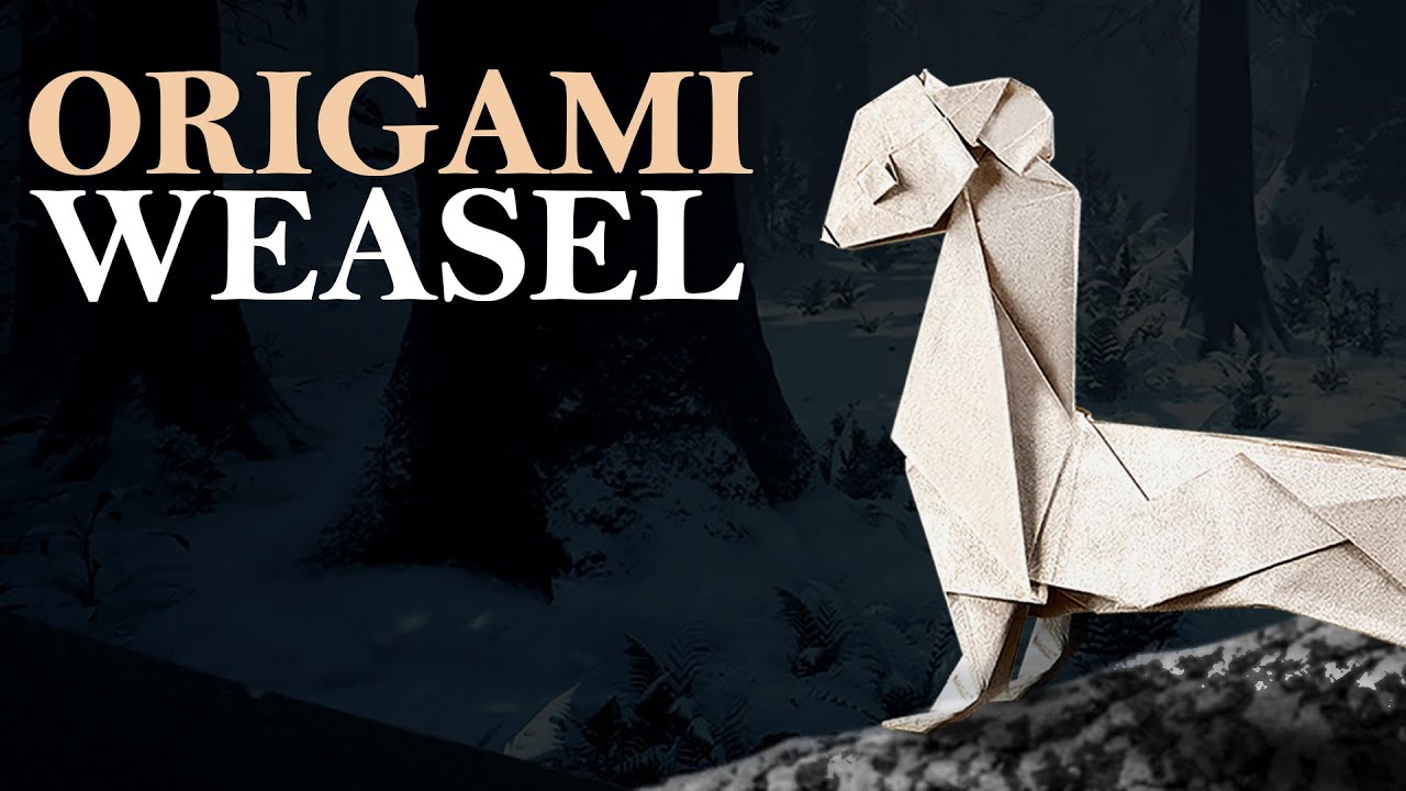 종이 한장으로 족제비 종이접기 【ORIGAMI Weasel】