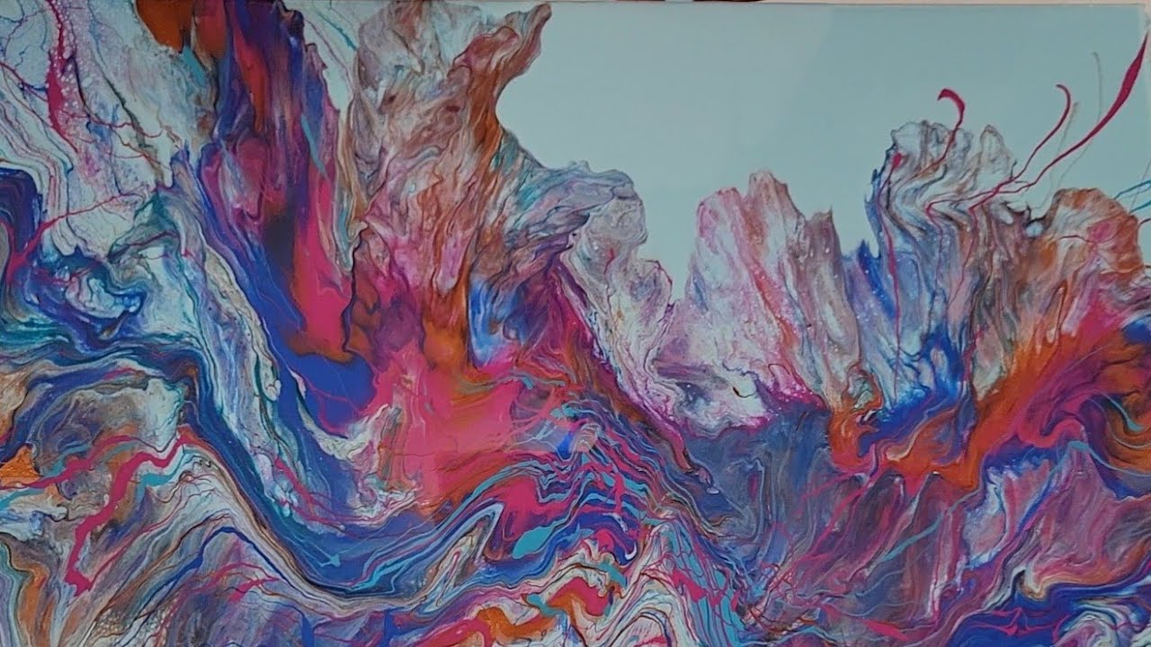 (415) ACRYLIC POURING - SQUIGGLE TECHNIQUE - Part 2 - Going Rogue/Going Dutch!