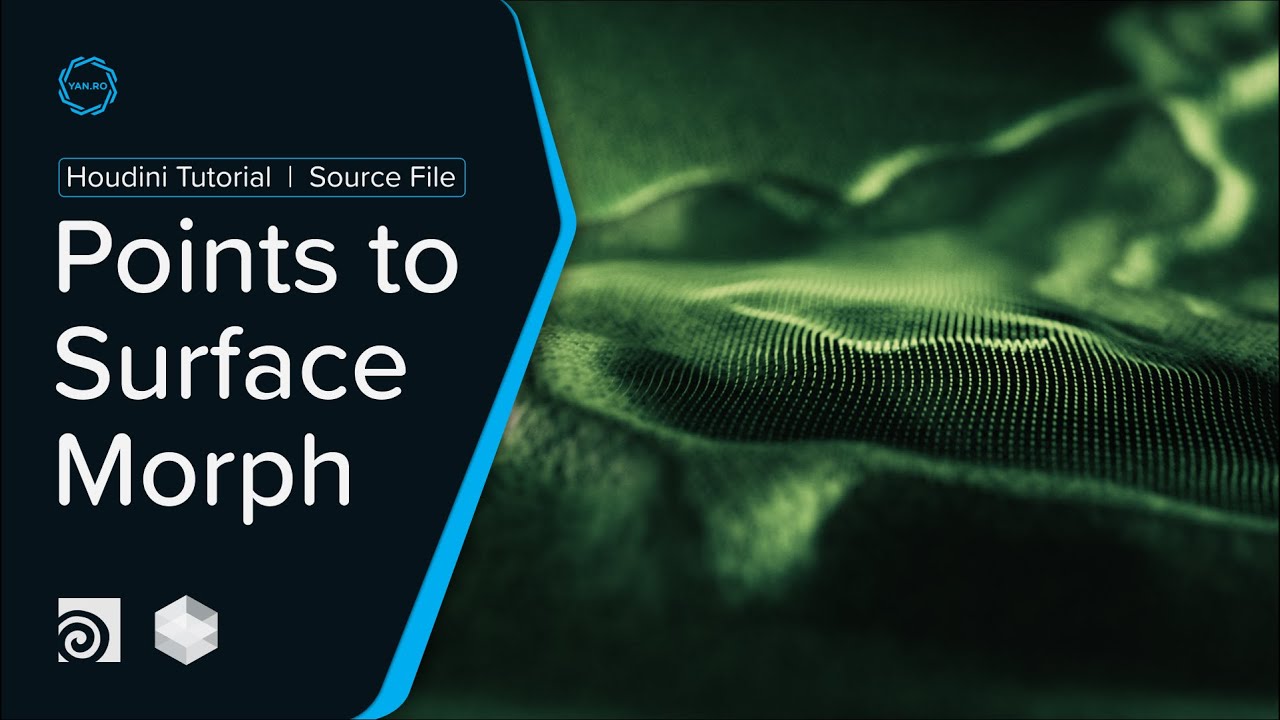 Houdini Tutorial | Points to Cloth Surface Morph (+hip file) -  Part 1/2
