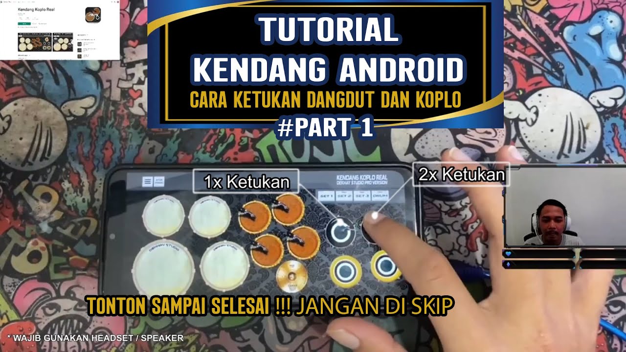 KENDANG ANDROID TUTORIAL | KETUKAN KOPLO DAN DANGDUT PART 1