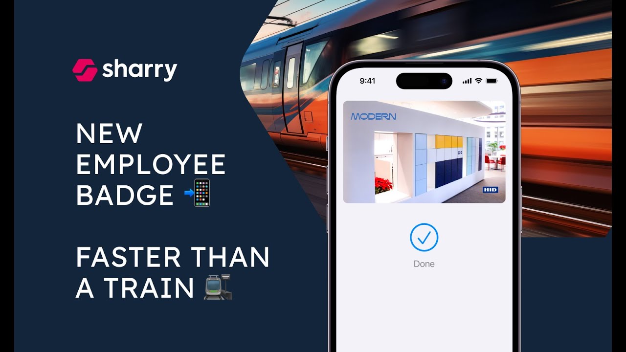 Live demo: Get your new employee badge 📲 before the train arrives