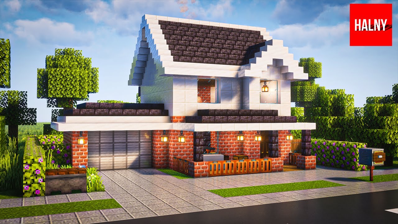Minecraft suburban house tutorial