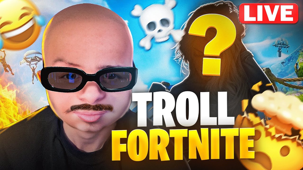 🔴LIVE  -😂TROLL FORTNITE AVEC MA VOIX D'ENFANT 😂  LIVE FORTNITE 