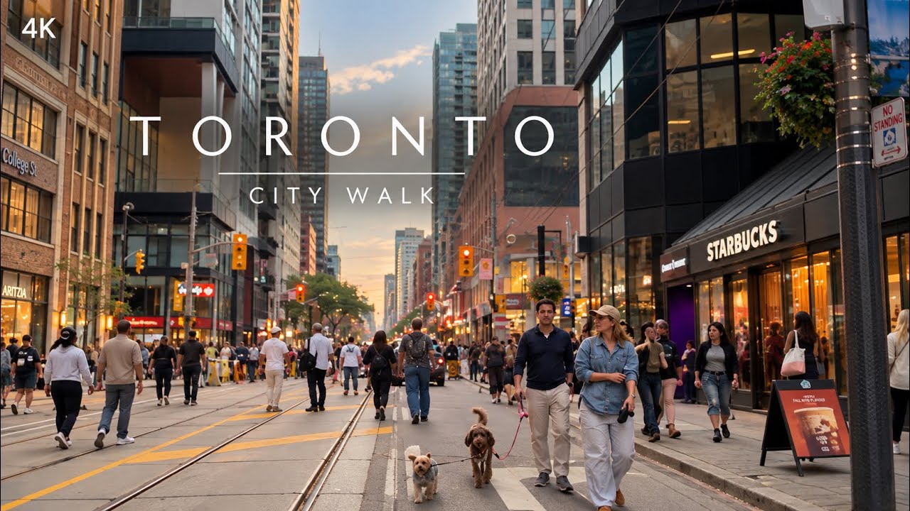 Toronto on a Saturday Evening | Downtown 4K Walking Tour