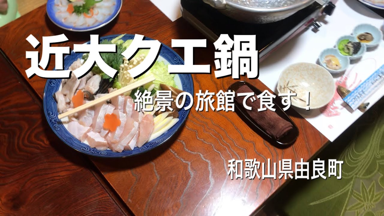 【和歌山県由良町】観光旅館　美奈都さんで近大クエ鍋コースを堪能する！