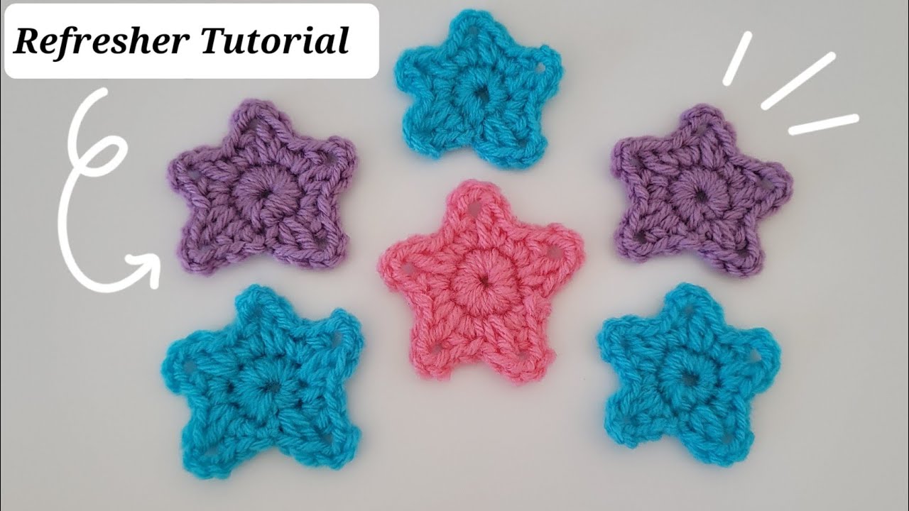 How to Crochet a STAR - Quick and Easy REFRESHER - Step By Step