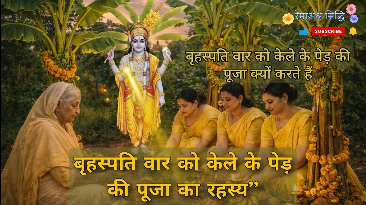 बृहस्पति वार को केले के पेड़ की पूजा का रहस्य |गुरुवार को केले के पेड़ की पूजा क्यों करते हैं