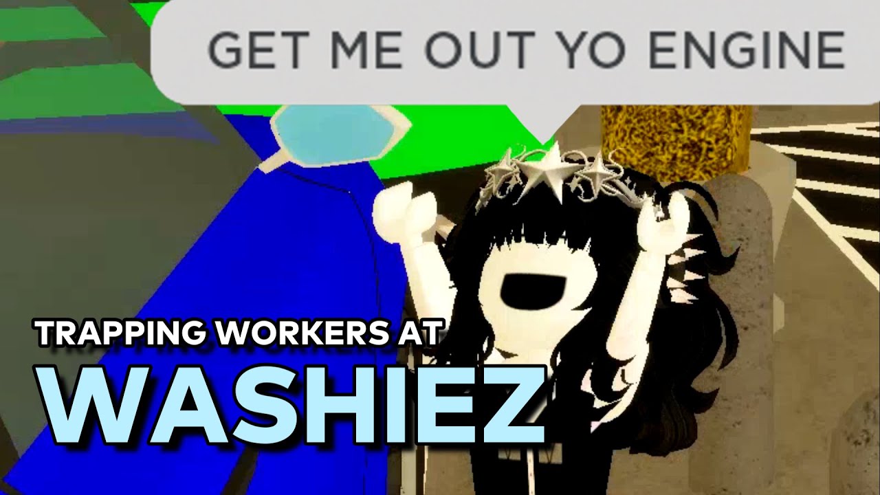 TRAPPING UNPROFESSIONAL WASHIEZ WORKERS | Trolling at Washiez Car Wash | ROBLOX