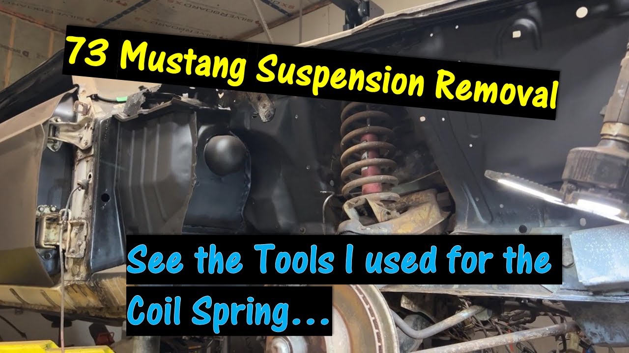 1973 Ford Mustang Suspension Removal..  \\ See the Tools I used for the Coil Spring