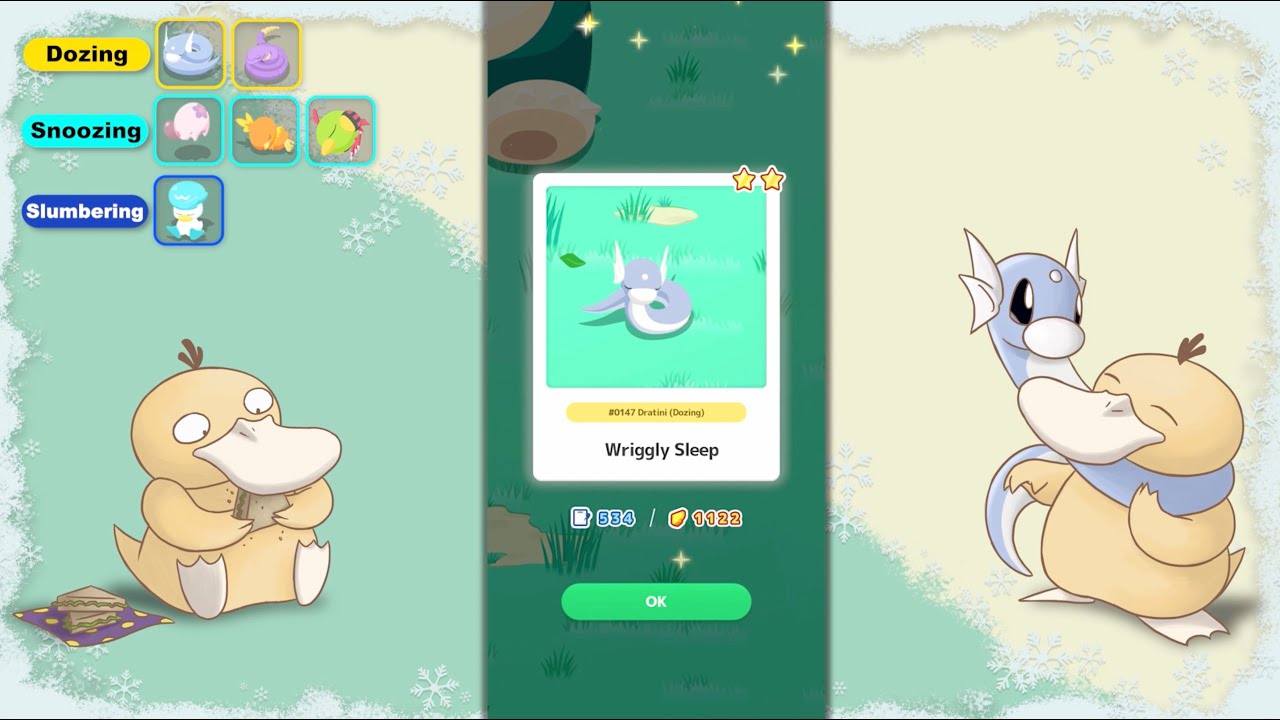 Pokémon Sleep - Lapis Lakeside Day 07 - Wiggle Wiggle