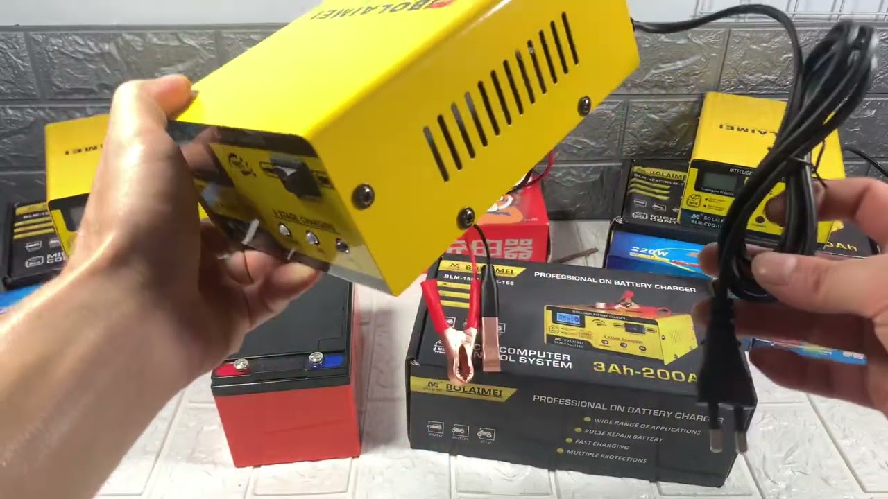 Giới thiệu báo giá sạc ắc quy tự ngắt 12v 24v - 200ah bolaimei 168 chính hãng