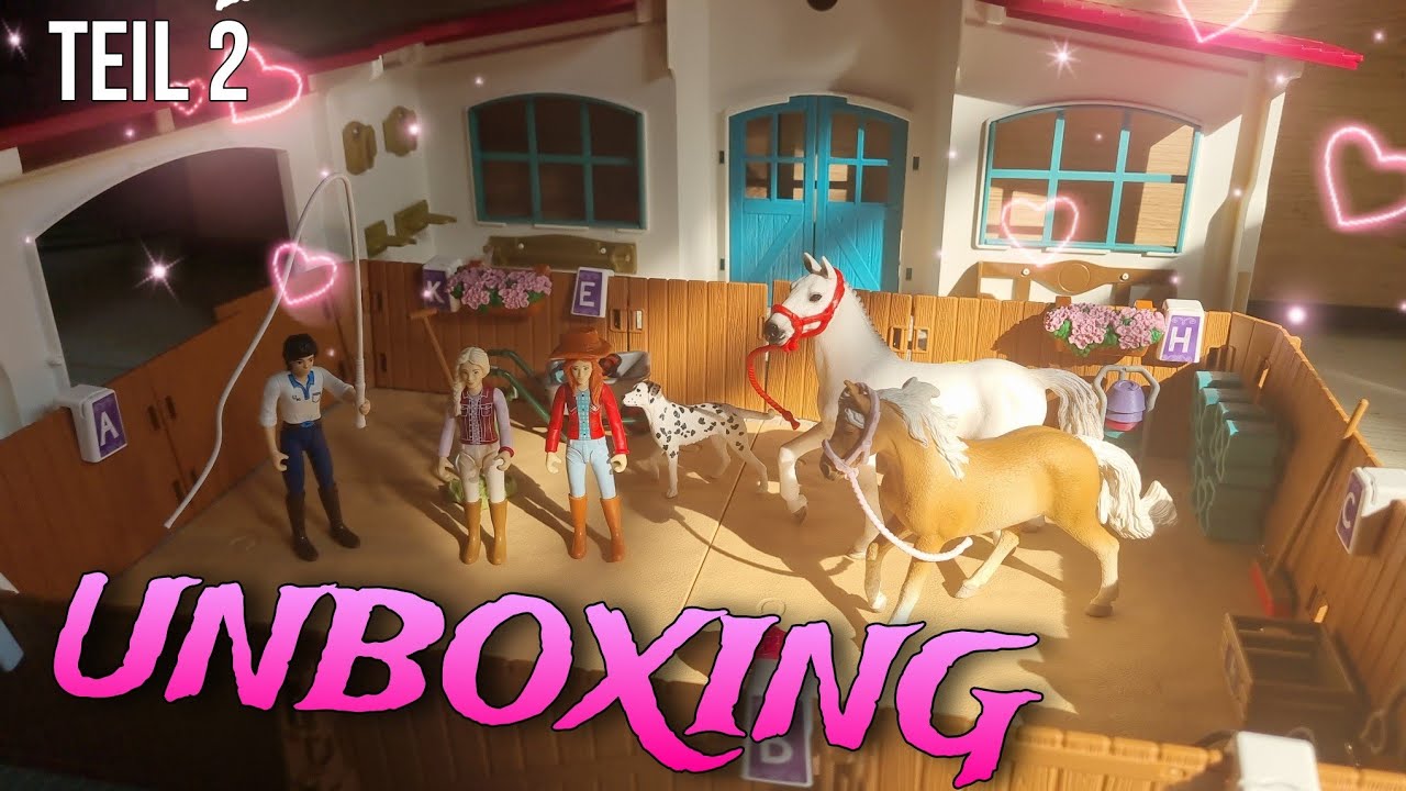 Neue REITHALLE 2024🎉🥳XXL UNBOXING || 179 Teile 😱Schleich Haul // Teil 2🎀💕