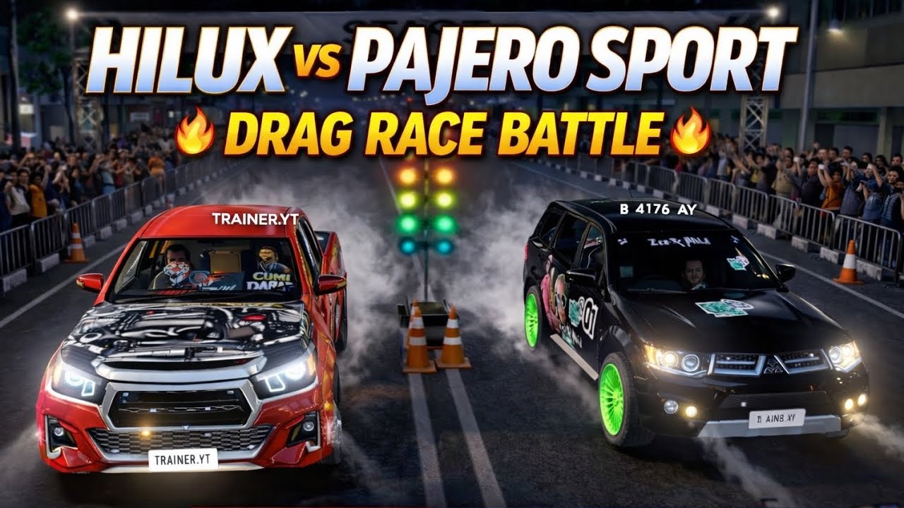 PERTARUNGAN GILA‼️HILUX TRENER.YT vs PAJERO SPORT Bang AY Real Gaming | Cumi Darat Multiplayer🚘🎮