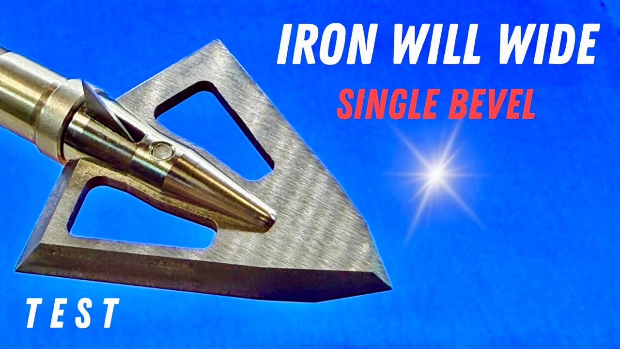 IRON WILL WIDE SINGLE BEVEL, 125 gr: BROADHEAD TEST
