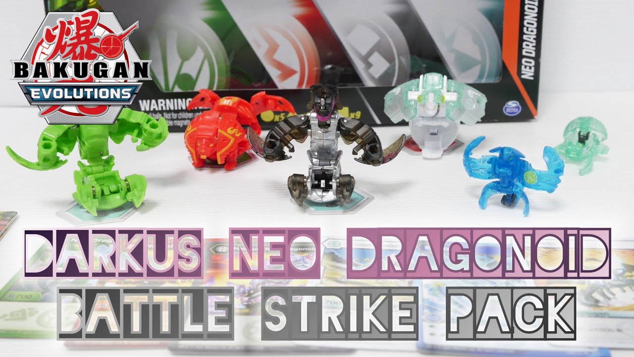 DARKUS PLATINUM NEO DRAGONOID / HAOS GHOST BEAST BATTLE STRIKE PACK | Bakugan Evolutions | UNBOX