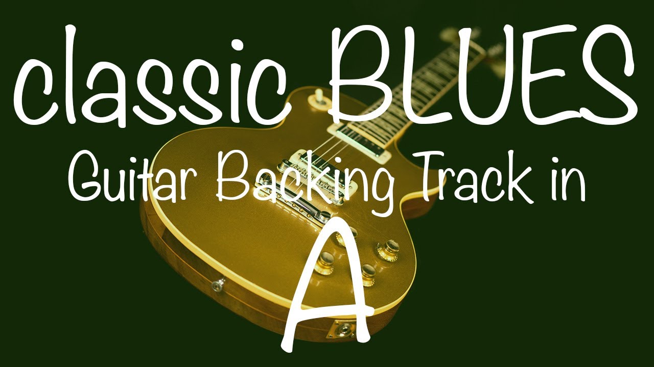 Classic Blues Shuffle Guitar Backing Track in A