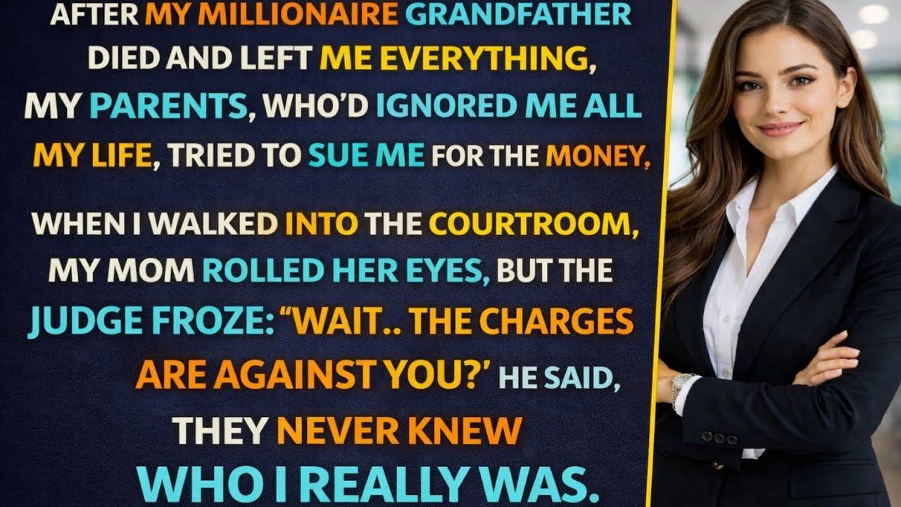 My Parents Sued Me for My Grandfather’s Millions — Until the Judge Realized Who Was Really on Trial