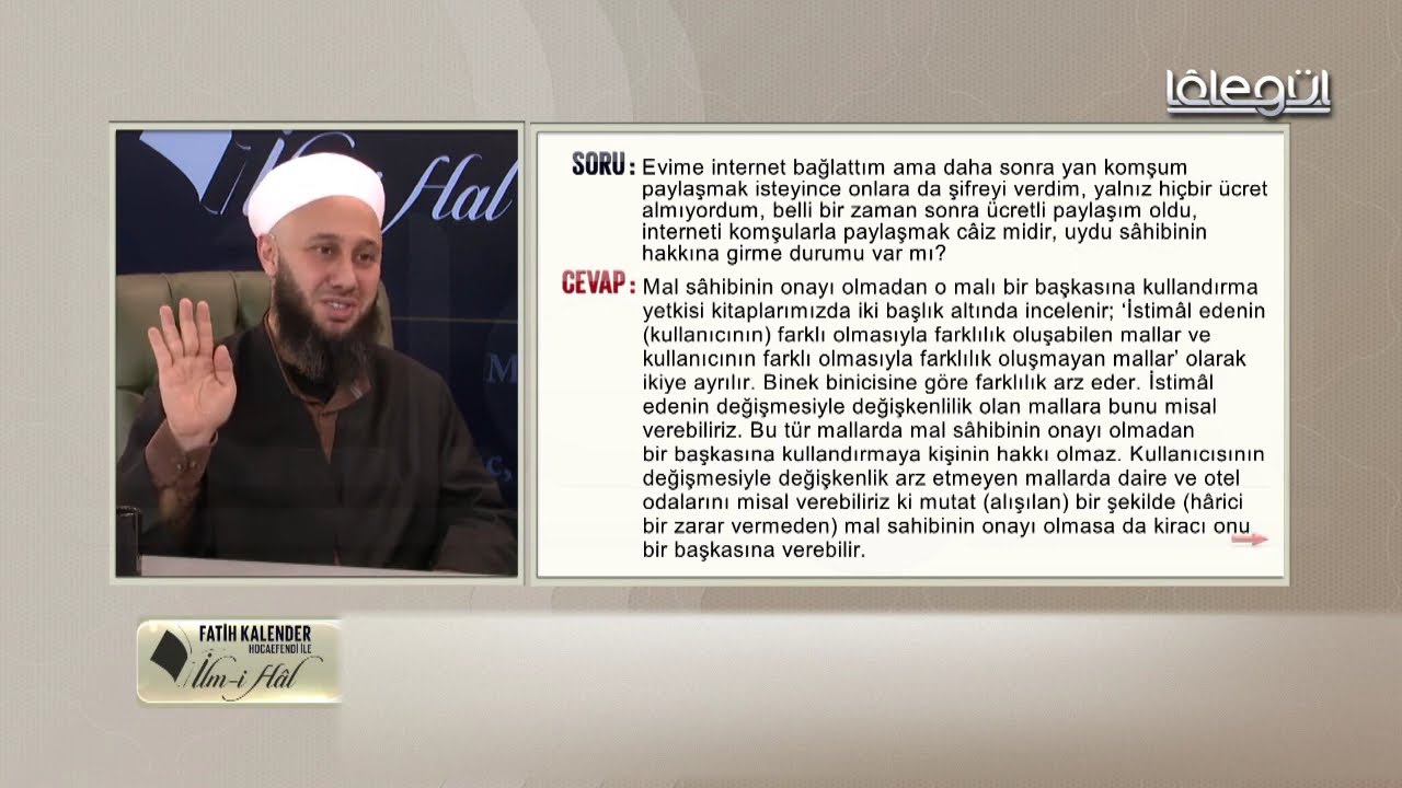 60-İnterneti komşularla paylaşmak câiz midir, uydu sâhibinin hakkına girme durumu var mı?