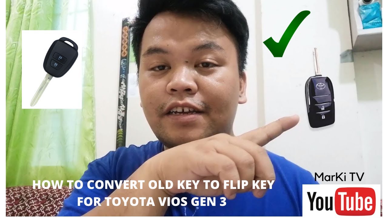 HOW TO CONVERT YOUR OLD KEY TO FLIP KEY FOR VIOS GEN 3 [TAGALOG]