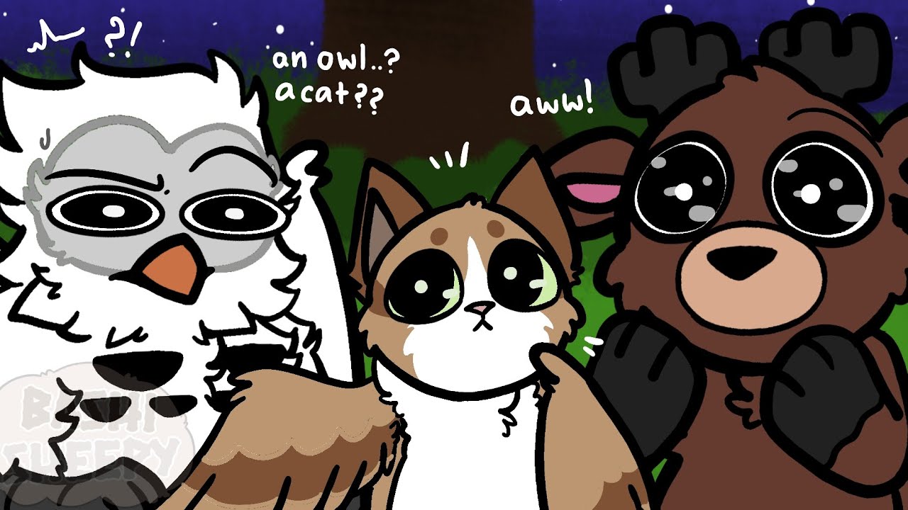 99 Nights, Everyone meet Meowl ?! - 99 Nights In The Forest but cute // FUNNY ANIMATION