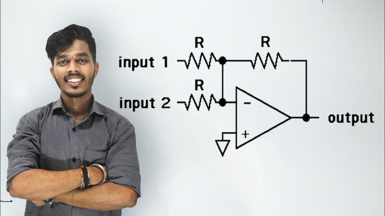 Summing Amplifier In inverting mode of  OpAmp | Hindi | [Lec 5]