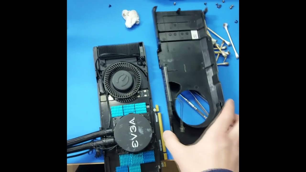 Ремонт видеокарты с водяным охлаждением СВО. EVGA GTX 1070 Hybrid