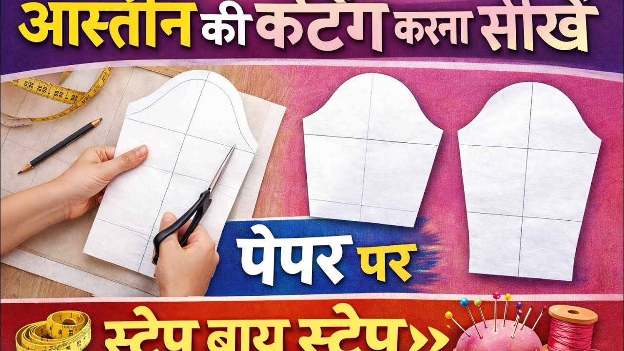 90% लोग आस्तीन की कटिंग गलत करते हैं | सही Sleeve Cutting सीखें Step by Step